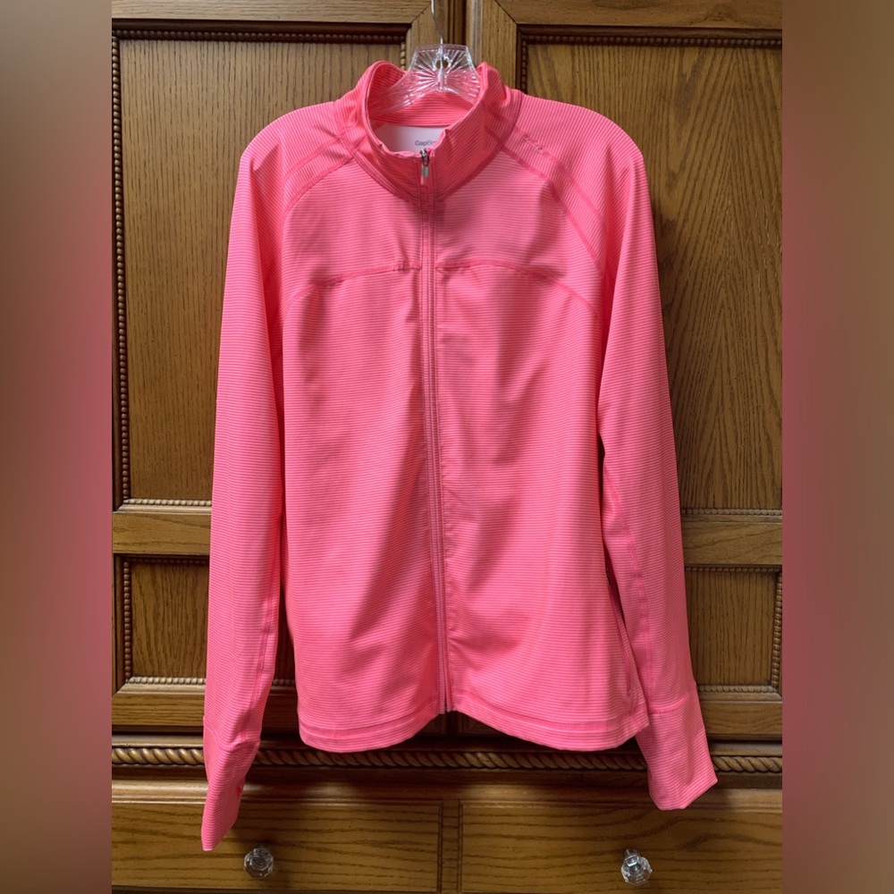 GAP Body Coral Pink Full-Zip Active Jacket